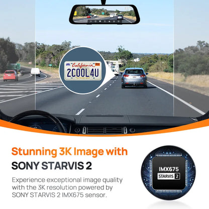  Dash Cam / Rearview /   9.35'' Touch Screen  