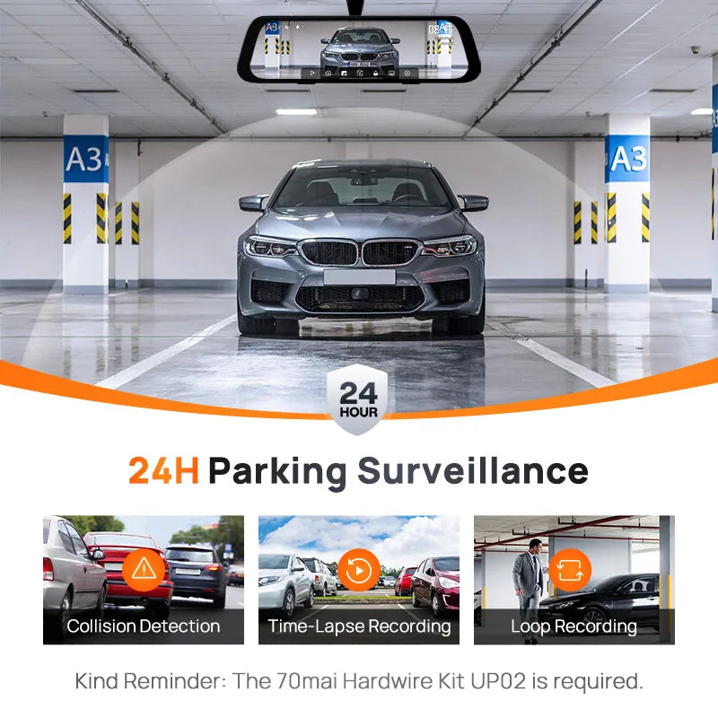  Dash Cam / Rearview /   9.35'' Touch Screen  