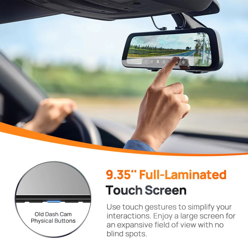  Dash Cam / Rearview /   9.35'' Touch Screen  