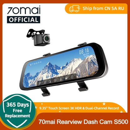  Dash Cam / Rearview /   9.35'' Touch Screen  